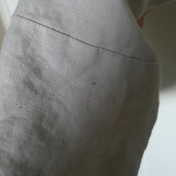 Women's Malvin Hamburg Germany I Love Linen Beige Dress Sleeveless - Size 6 - Picture 7 of 9